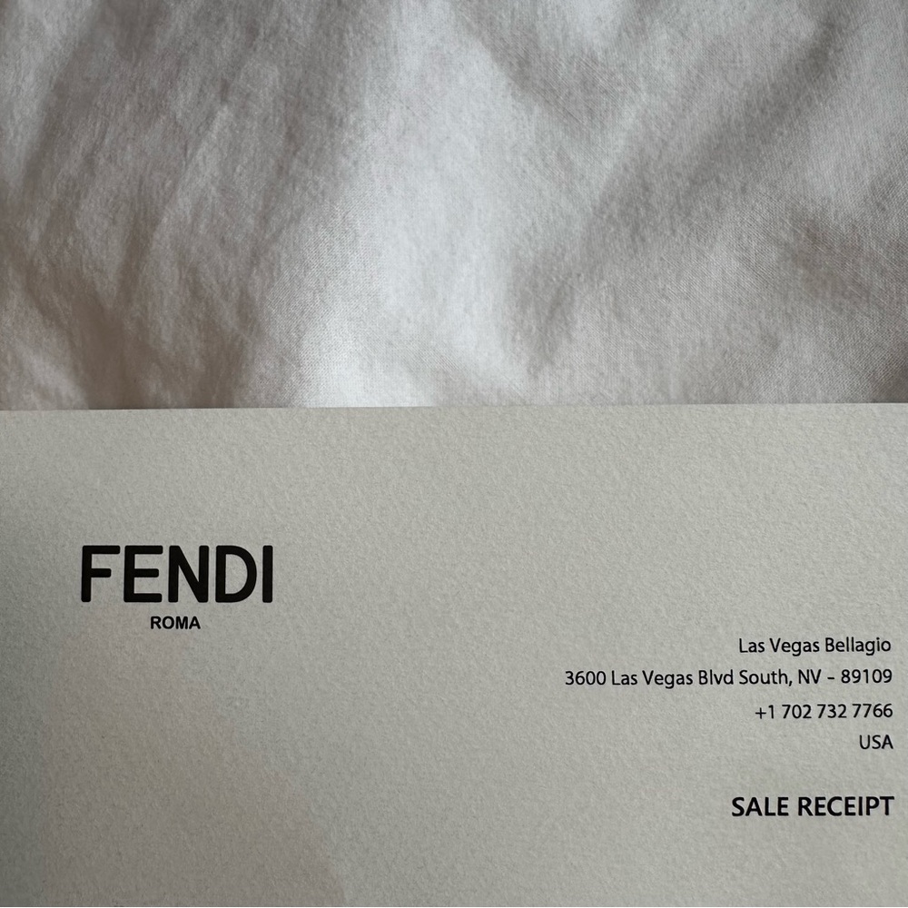 FENDI Authentic Fendigraphy Mini Brown FF Jacquard Mini hobo Bag Designer - Picture 15 of 15
